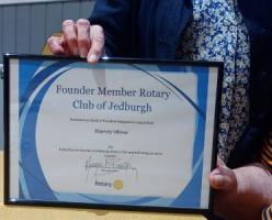 a certificate being held